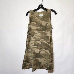 Current/Elliott Distressed Camo Sleeveless Top